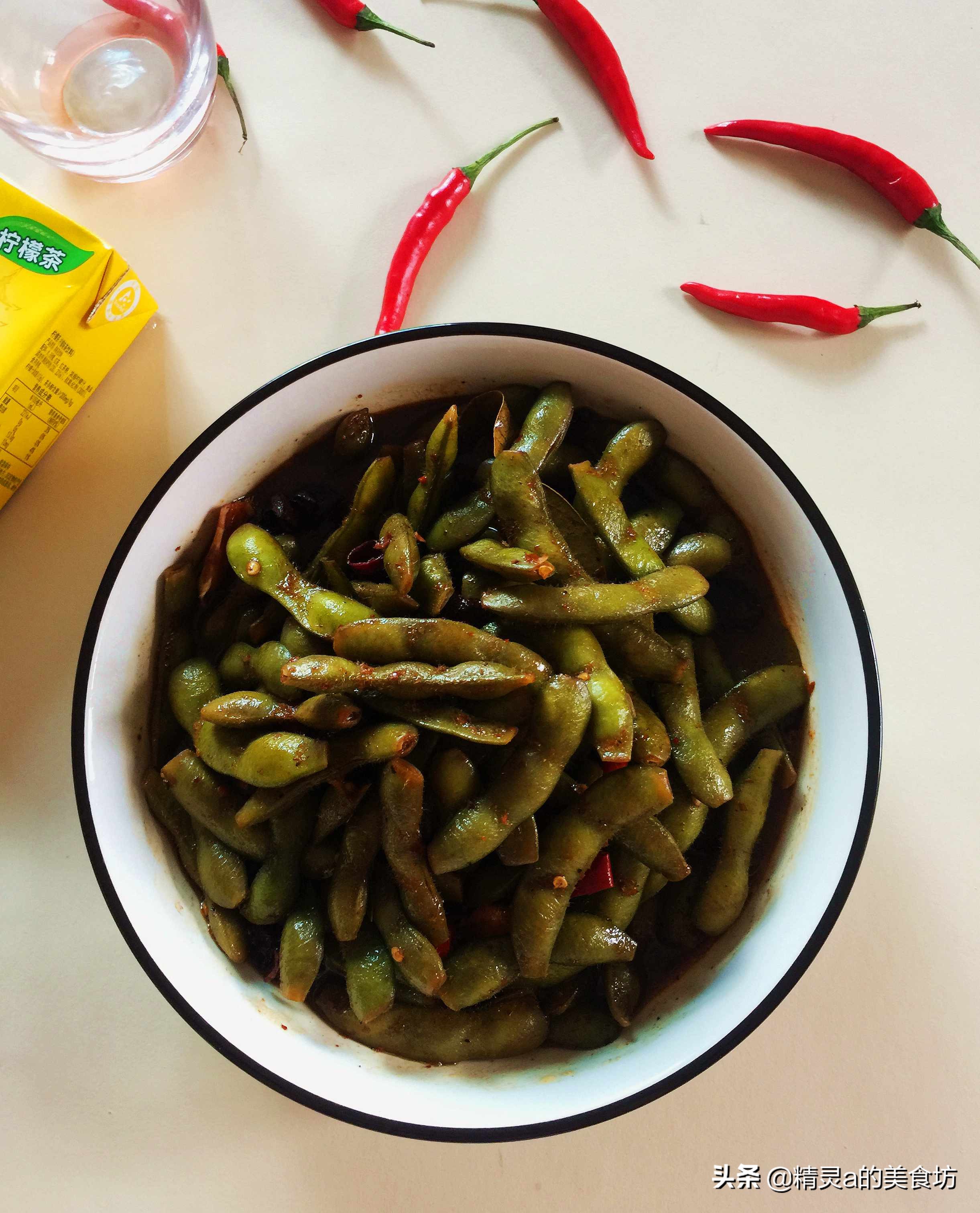 绝味卤香辣毛豆最正宗的做法,口味毛豆做法步骤
