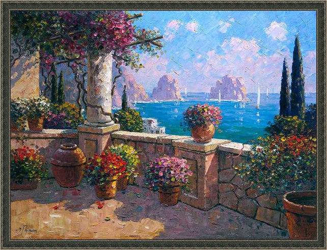 精美绝伦的世界顶级的风景油画,诗情画意的山水油画方形