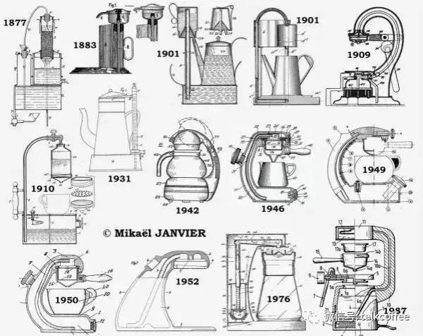 冲泡咖啡的种类和区别,冲泡咖啡的最常用的器具