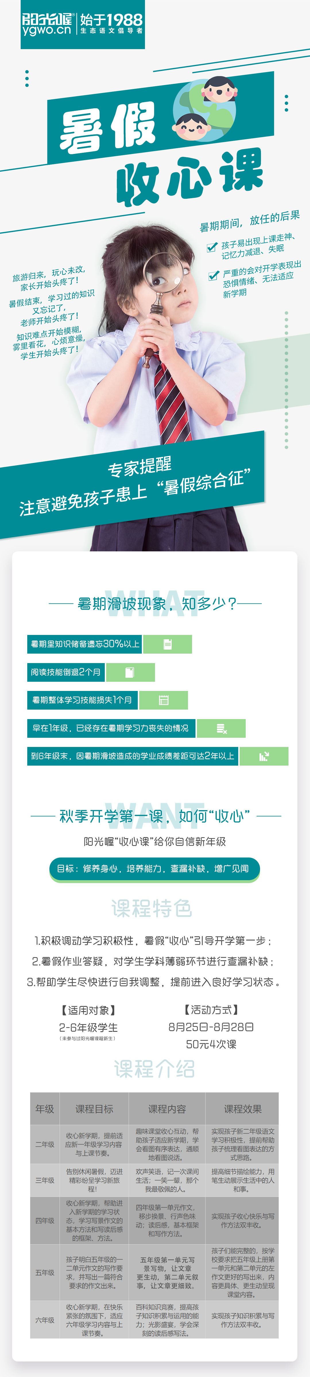 「深圳5店通用」50元抢价值1080元的阳光喔「收心课」作文4次课