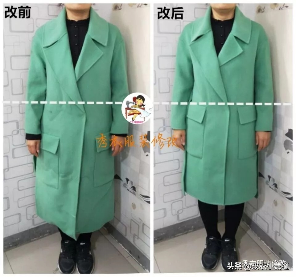 双面呢大衣长了怎么改短,大衣长了怎么改短