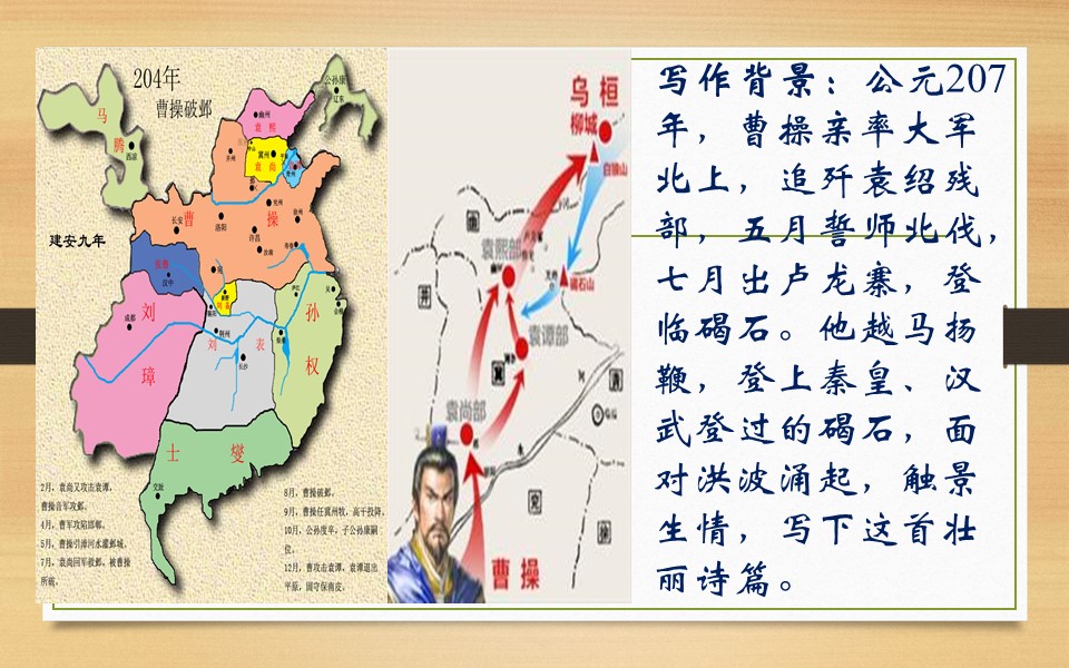 七年级上册观沧海古诗学习课程,人教版七年级语文第四课观沧海