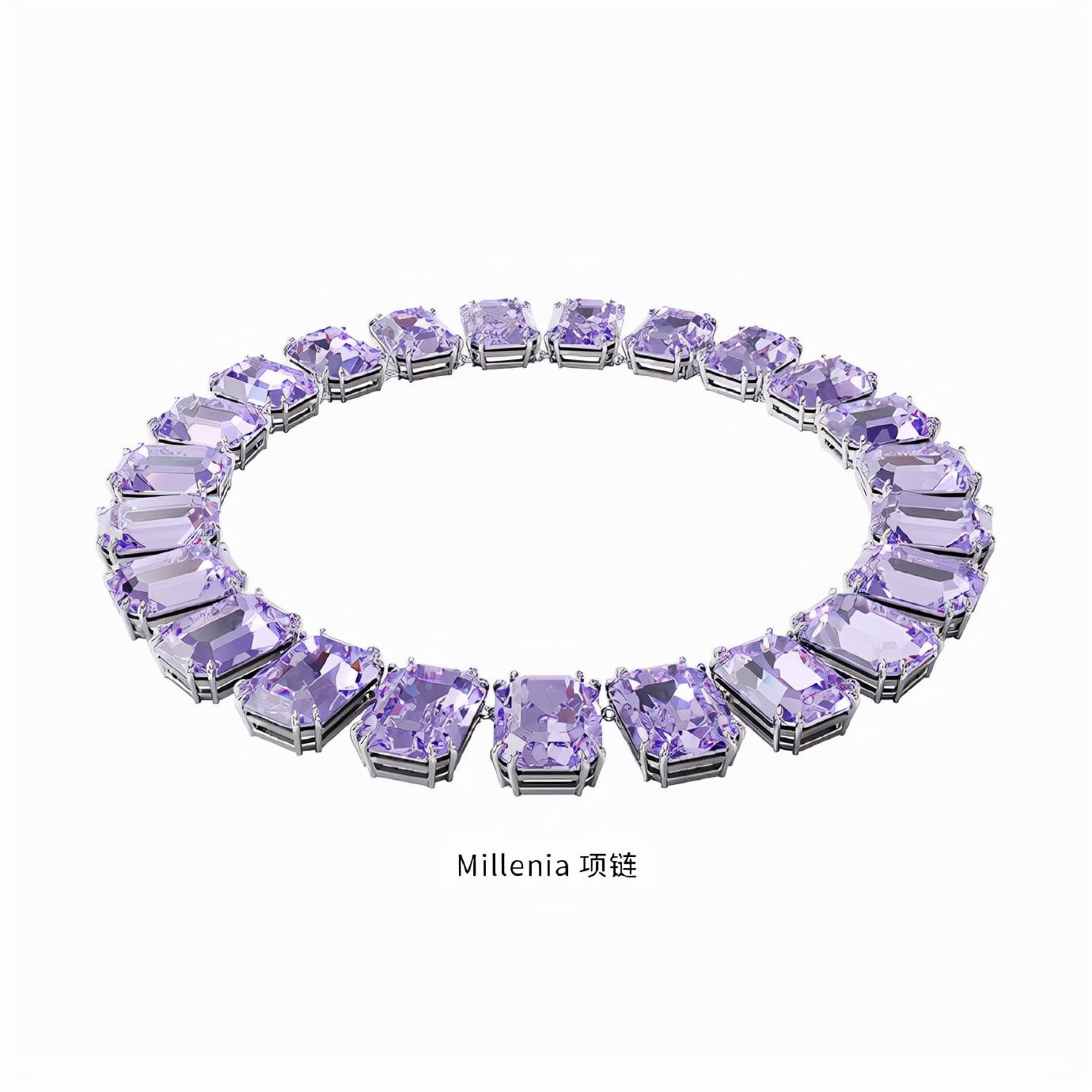 施华洛世奇millenia耳饰,施华洛世奇millenia方糖项链玫瑰金