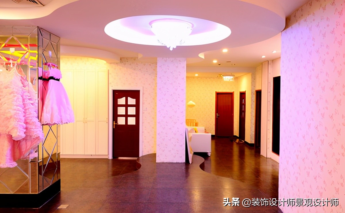 儿童影楼摄影实景布置,婚纱影楼设计功能分区