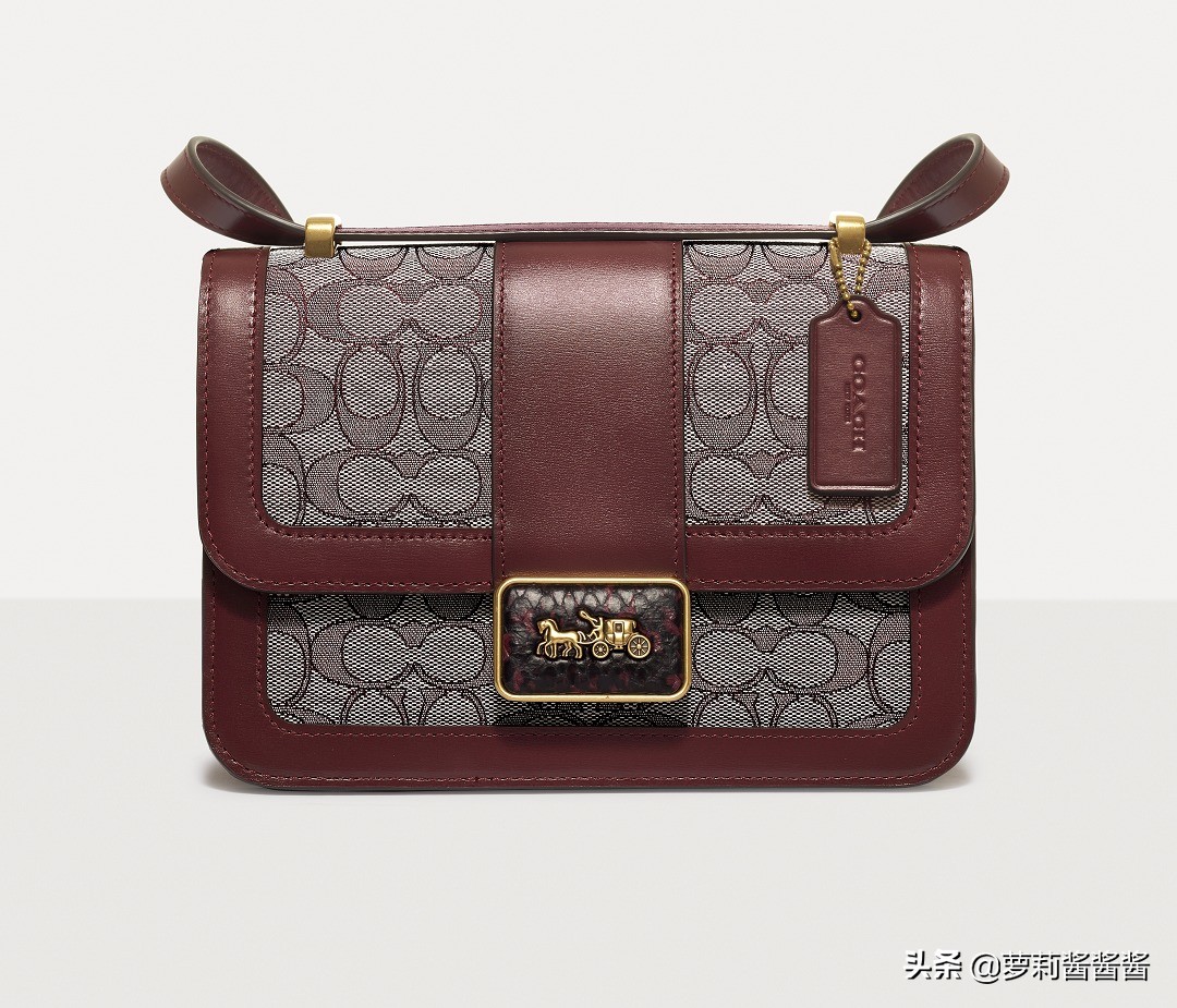 coach提花织物托特包,coach小号提花织物包