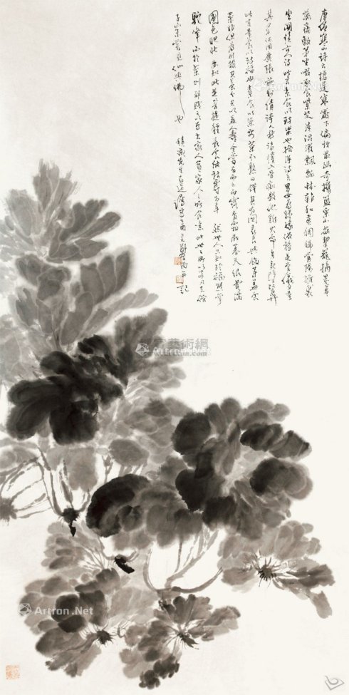 郑午昌花鸟,丝鬓散人郑午昌百幅绘画作品赏析