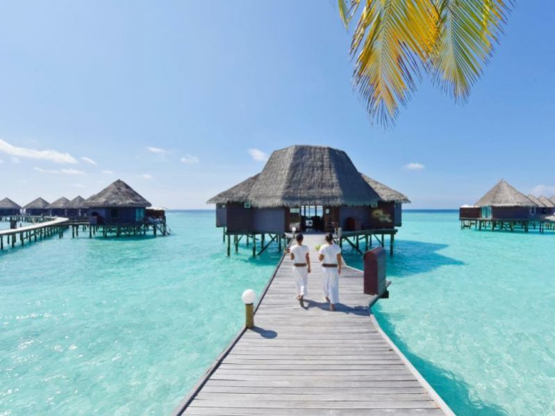 马尔代夫蓝色美人蕉岛海滩小屋,马尔代夫蓝色美人蕉岛