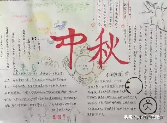 中秋节手抄报的内容怎么写300个字,中秋节的习俗来历手抄报内容