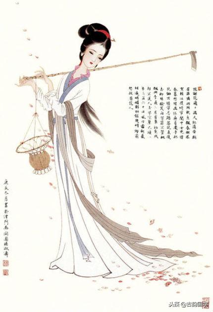 中国古典百美诗画（上）：一位佳丽一首古诗，可谓赏心悦目，收藏