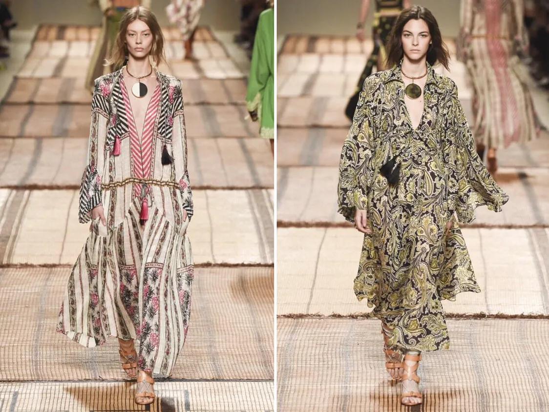 波西米亚风格裙子配什么包包好看,波西米亚风格超长裙