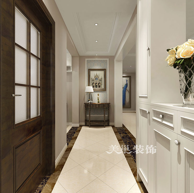 主卧一进门是衣帽间的墙怎么设计,南北通透进门带衣帽间设计一体