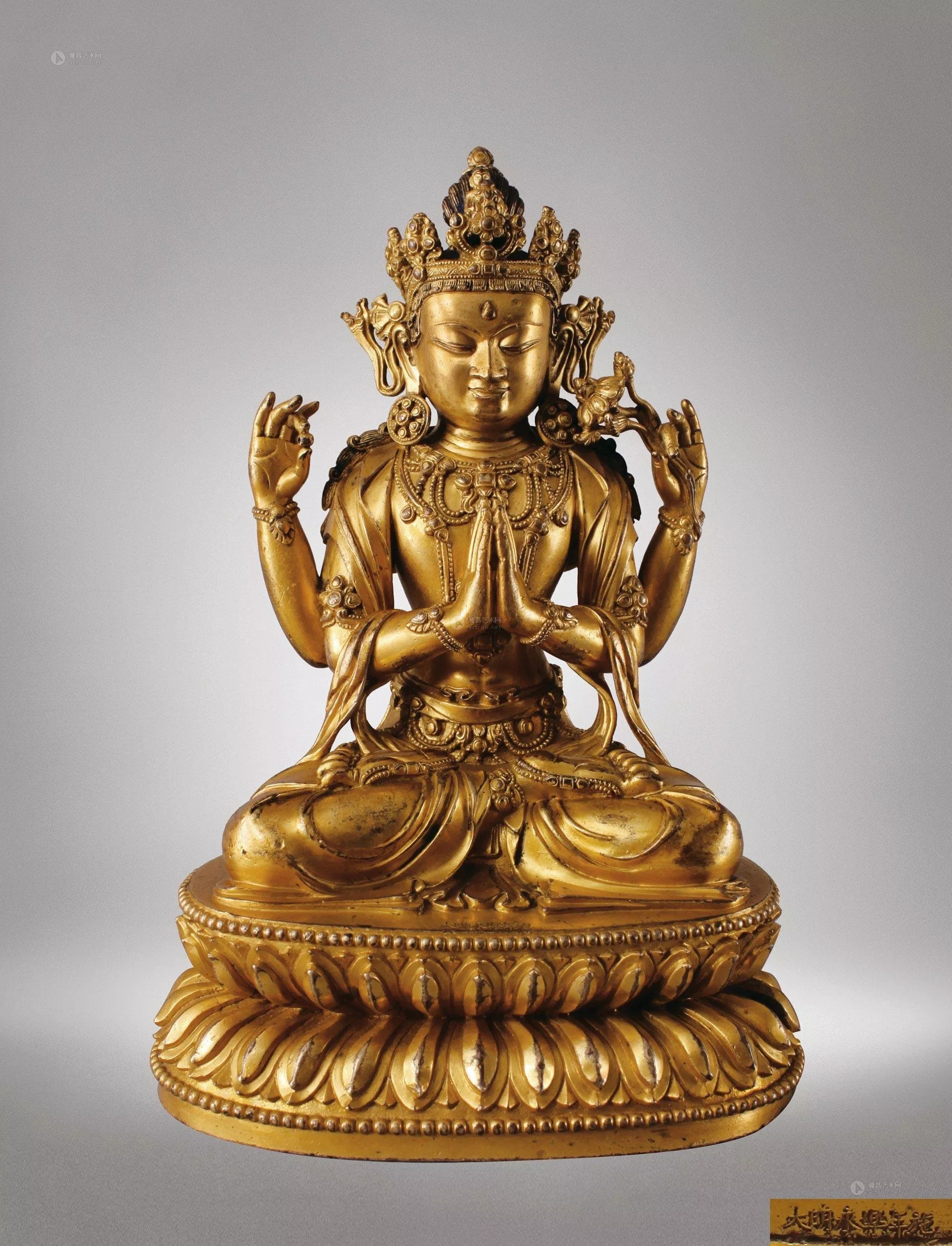 铜鎏金佛造像断代特征,古代金铜佛造像欣赏