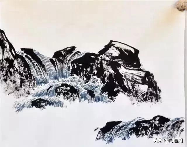 曾刚画山水画上色讲解,如何画山水画教学视频