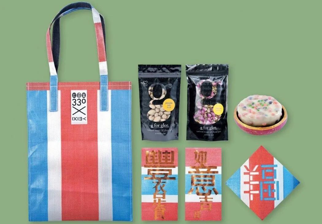 香港红白蓝条纹袋,香港红白条纹袋