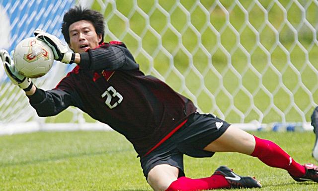 抗战名将之后区楚良，身高1米8的矮小守门员，妻子是跳水冠军