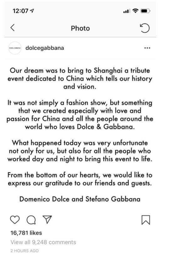 DG辱华事件升级,各主流电商产品全线下架,意大利华人纷纷抗议