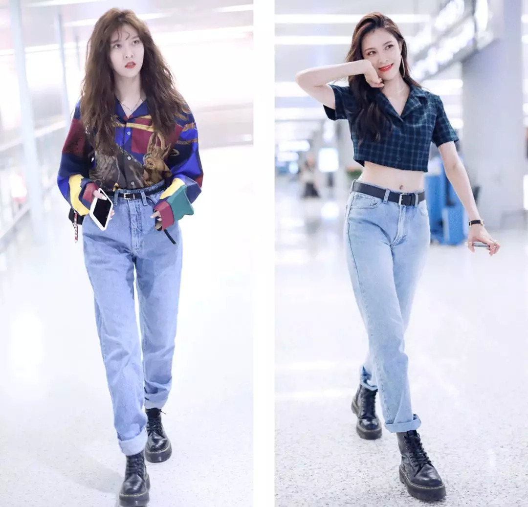 一点也不热,酷妹的马丁靴里都有空调