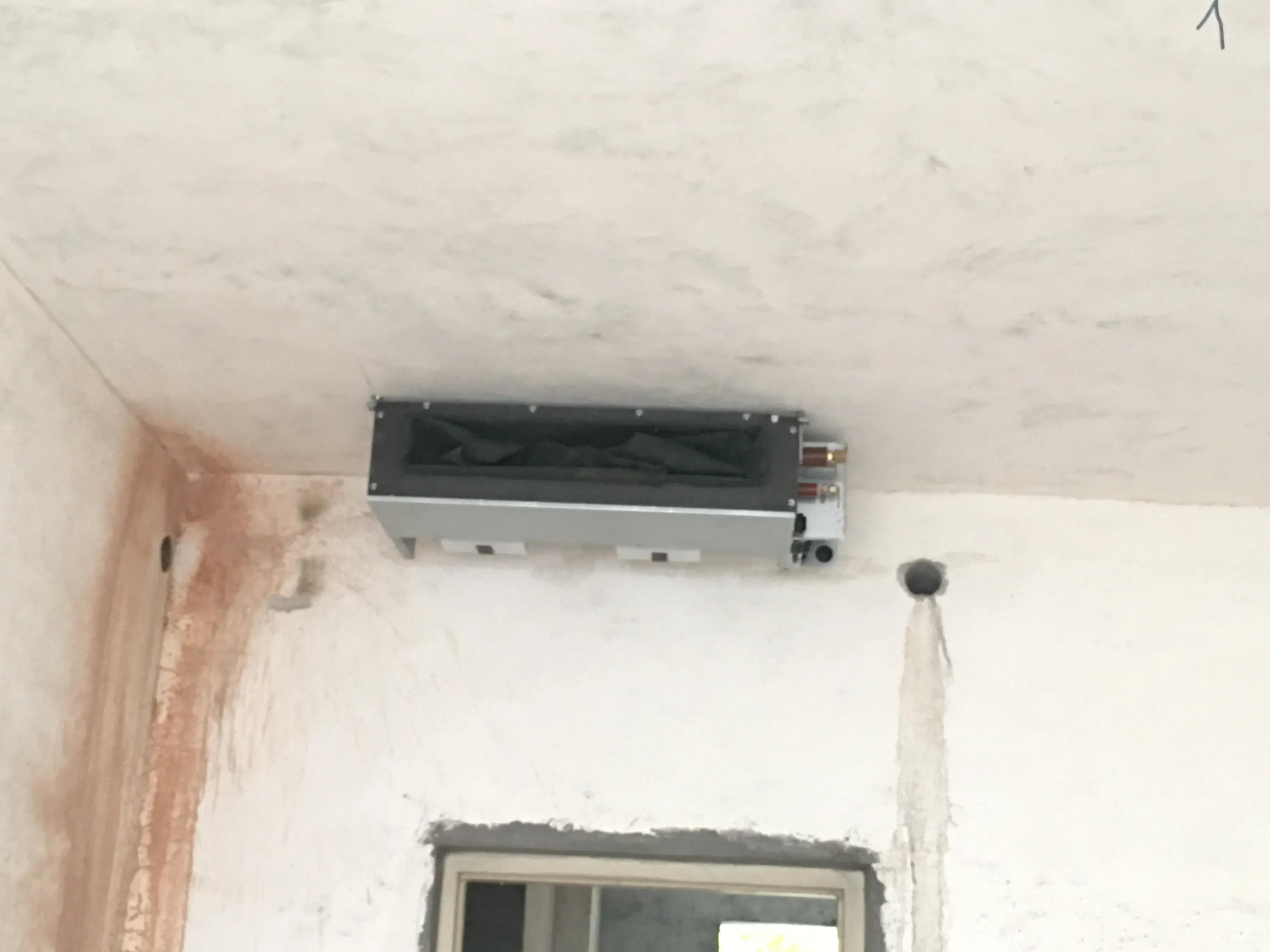 今天开始给家里安装中央空调