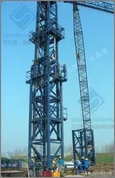 内悬浮抱杆组塔施工步骤,企业自己造超大型落地双平臂抱杆