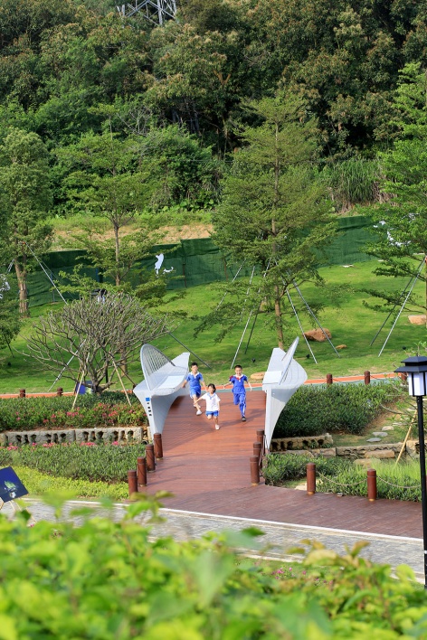 深圳禾塘湿地公园人行钢桥/中建钢构有限公司