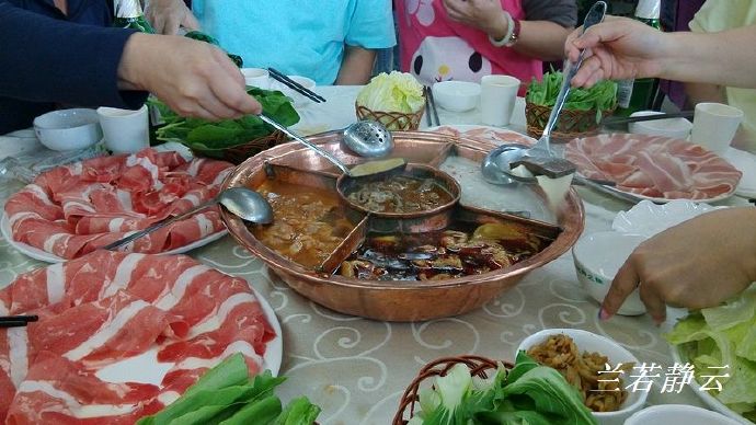 大同古城最好吃的铜火锅,大同传统老火锅