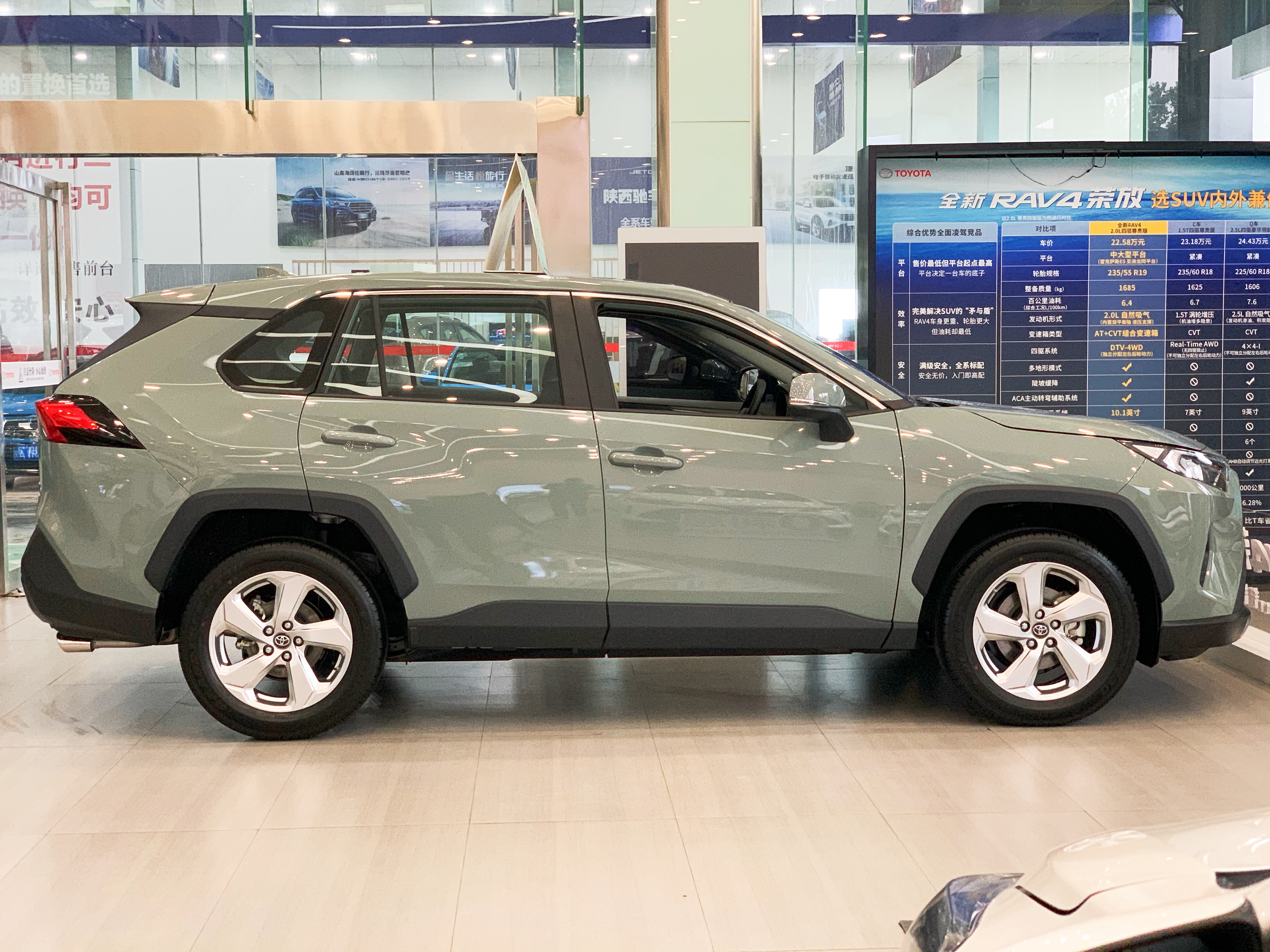 丰田rav4荣放泥地越野黑色,西安丰田rav4风尚版多少钱