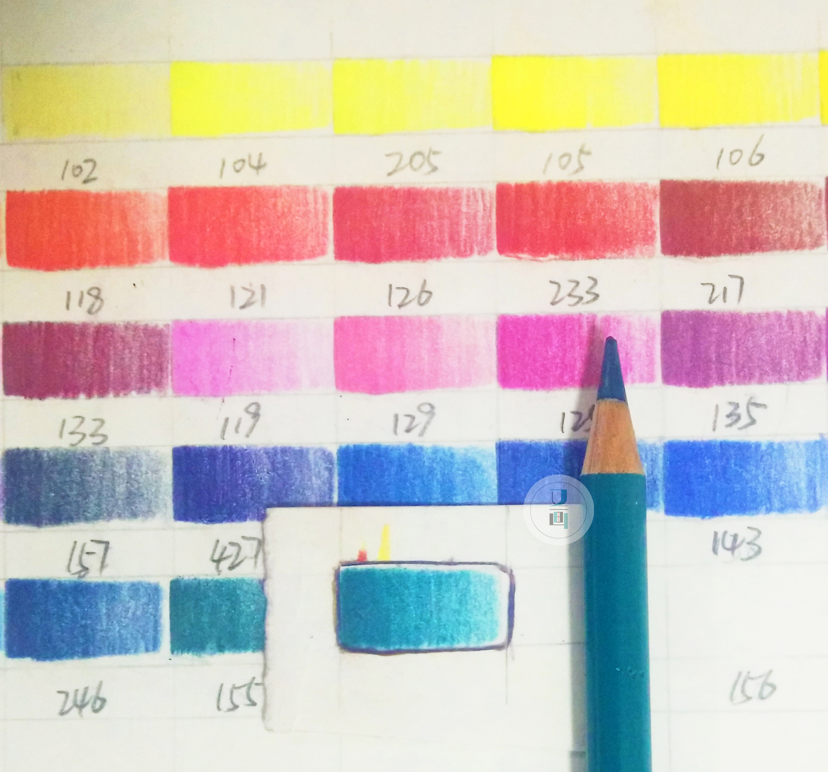 色卡彩铅,色卡素材如何制作