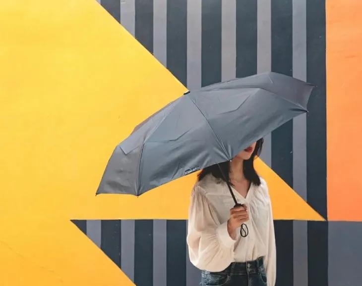 这才是全自动雨伞,自动收伞的懒人伞