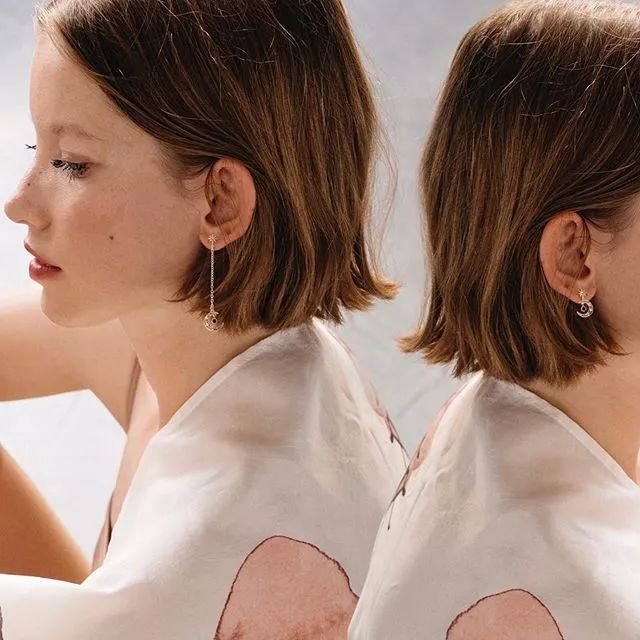 欧阳娜娜同款耳环怎么戴,欧阳娜娜耳环