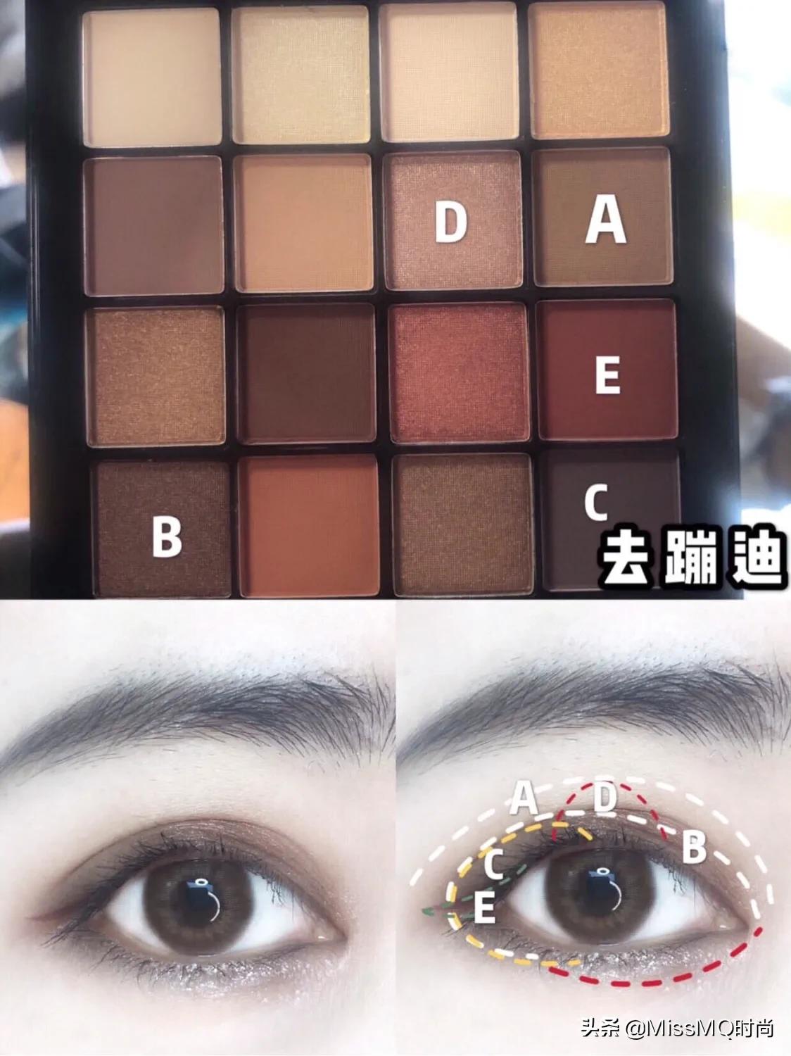 nyx乌托邦40色眼影盘手臂试色,nyx16色眼影盘