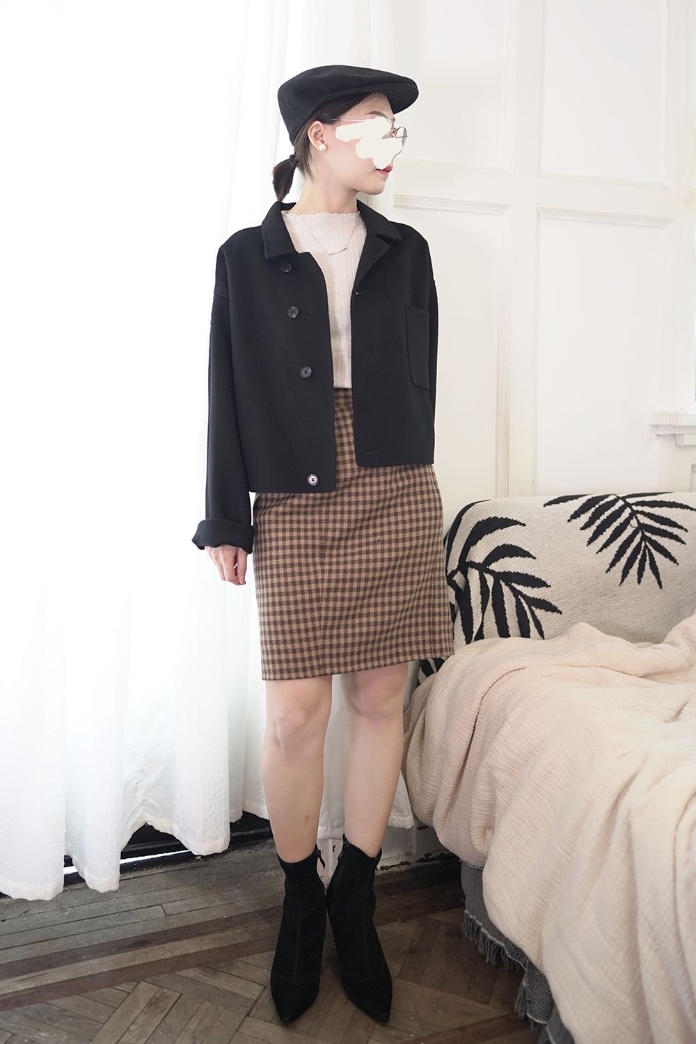 深卡其色大衣内搭什么颜色毛衣,格子大衣内搭什么颜色的毛衣好