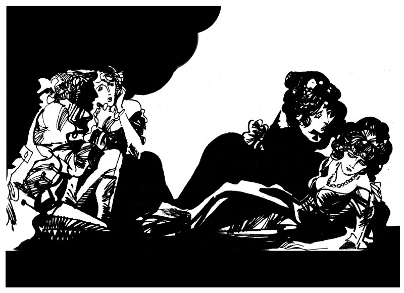 中国短篇连环画百部选欣赏（64）《一场赌博》高燕绘画