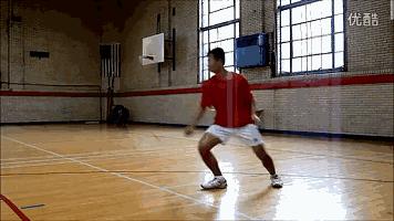 羽毛球步法基本功视频,羽毛球正手后场到前场步法