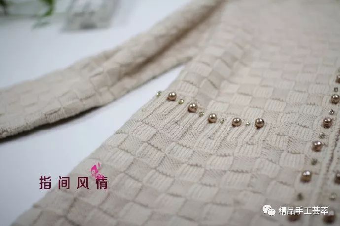 春秋“小香风”时尚开衫外套的织法图解
