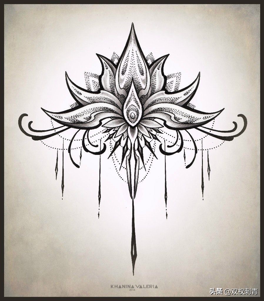 男士简约几何纹身,几何纹身图案大全