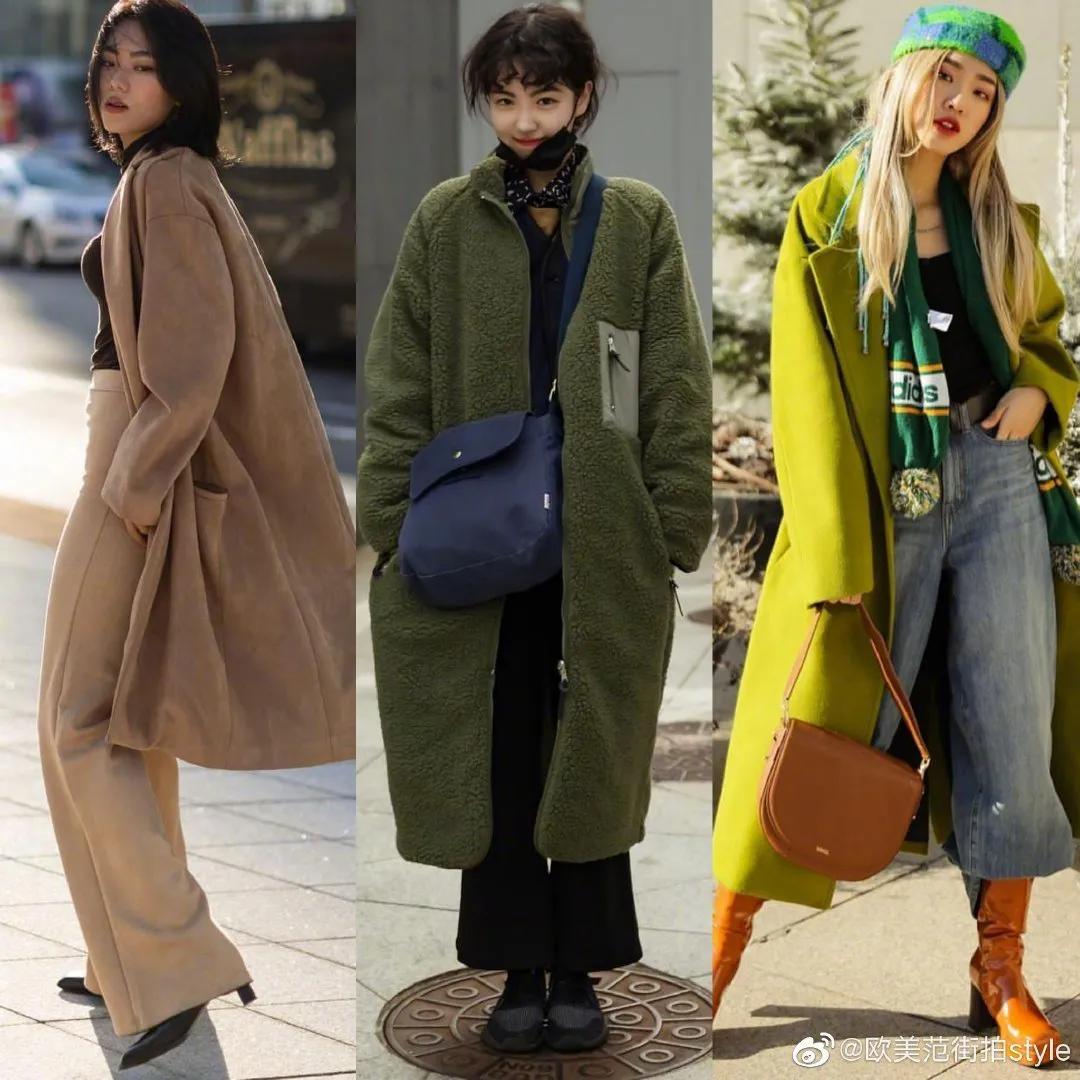 36套韩国女孩秋冬大衣穿搭合集,韩国女生大衣穿搭教程