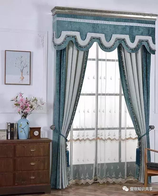 新中式25公分的帘头造型,新中式帘头尺寸