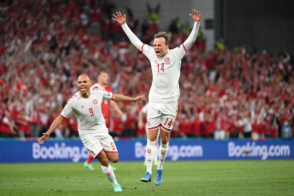 欧洲杯丹麦童话晋级历程,全部进球纪录,高效足球代表,国足模板