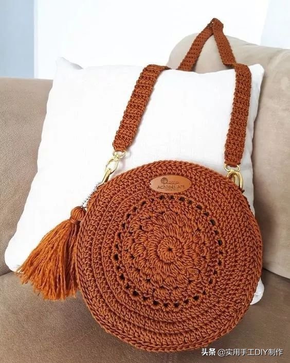 各种圆包包的钩织教程,多种漂亮包包的钩织图解