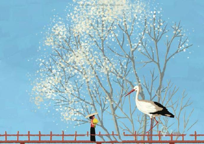 越南主题绘画,越南插画师春天作品