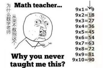 长知识怎么读,乘法口诀数学题