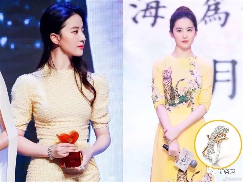 刘亦菲尚美头冠,刘亦菲黑色礼服戴皇冠迪奥