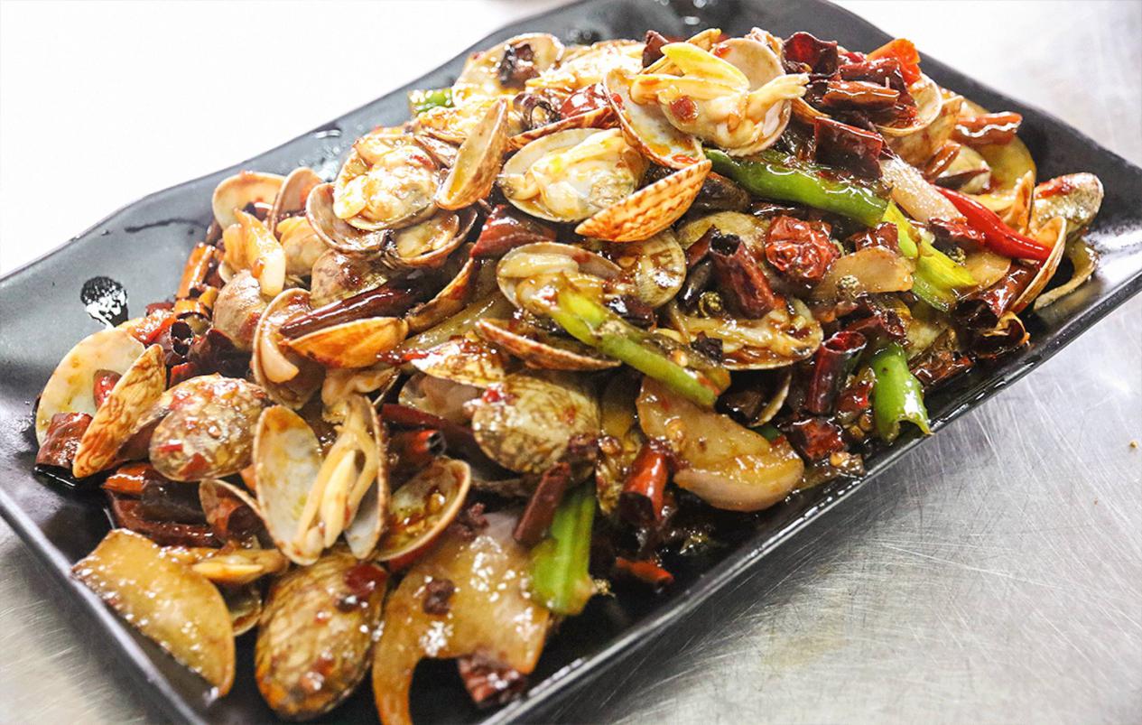 特色香辣炒花甲,告别外卖之简单食材