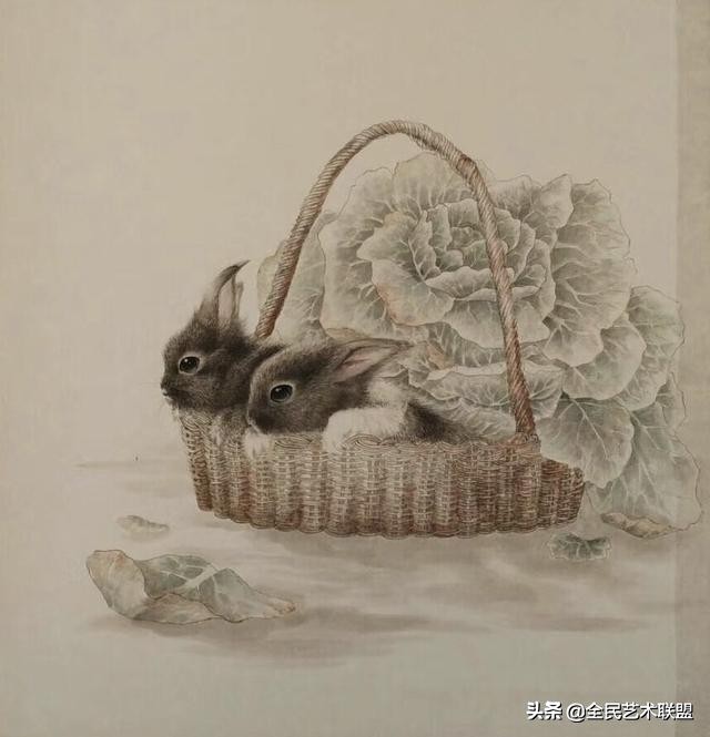 栩栩如生的小猫眯,原来是才女画家贺芳芳的作品