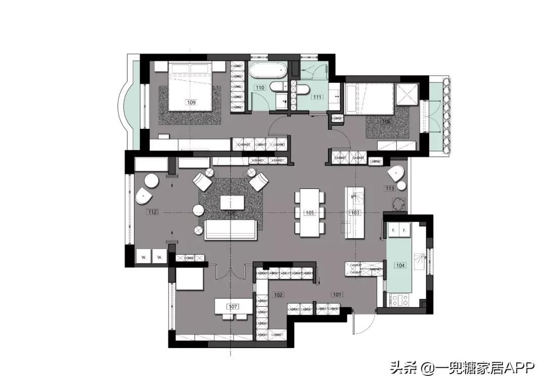 客餐厅一体全屋设计,客餐厅一体设计方便了什么