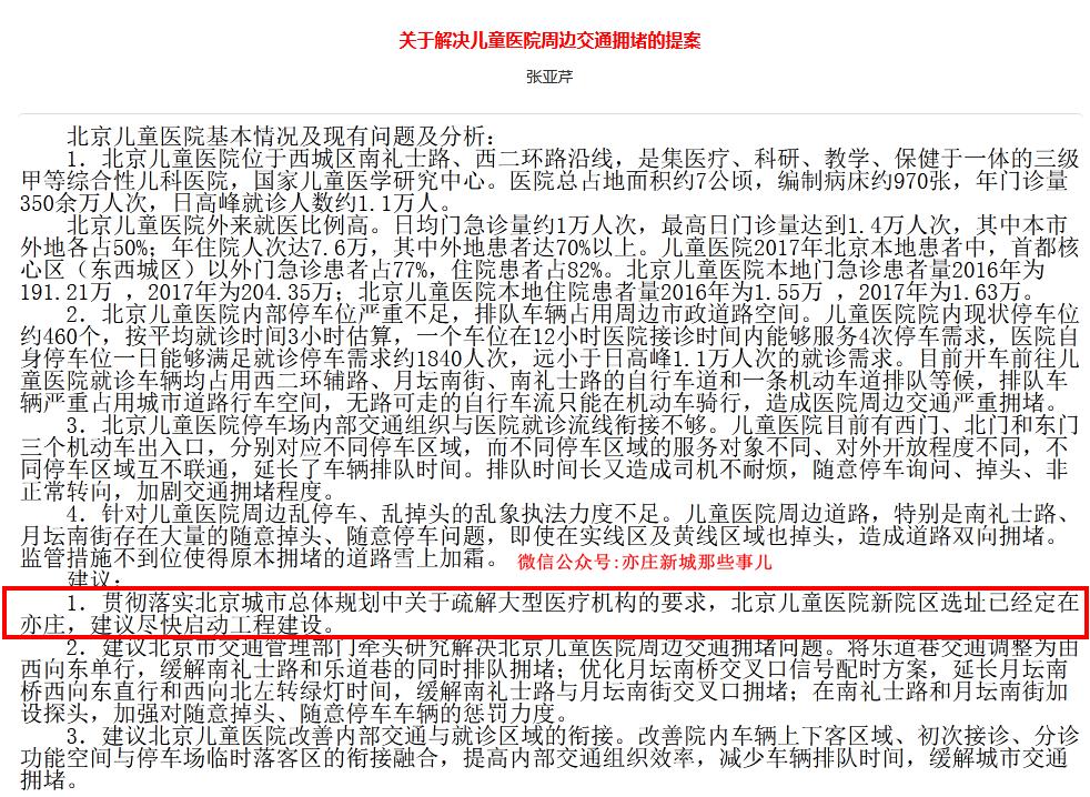 儿童医院亦庄院区在哪里,北京儿童医院新院区落户亦庄