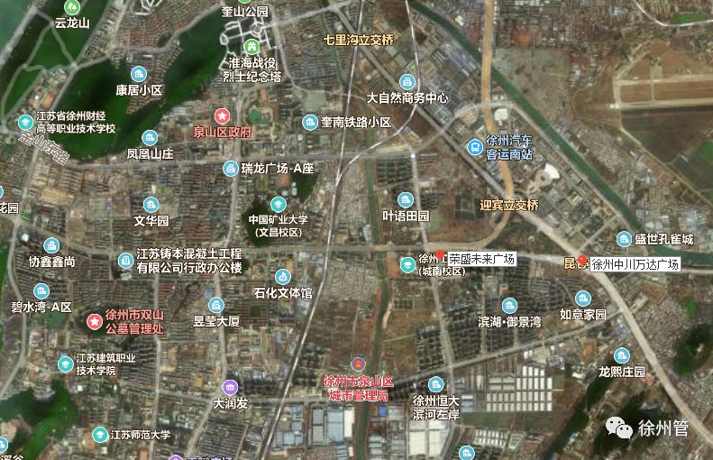 徐州中川万达广场预计明年底开业，将和荣盛未来广场正面PK