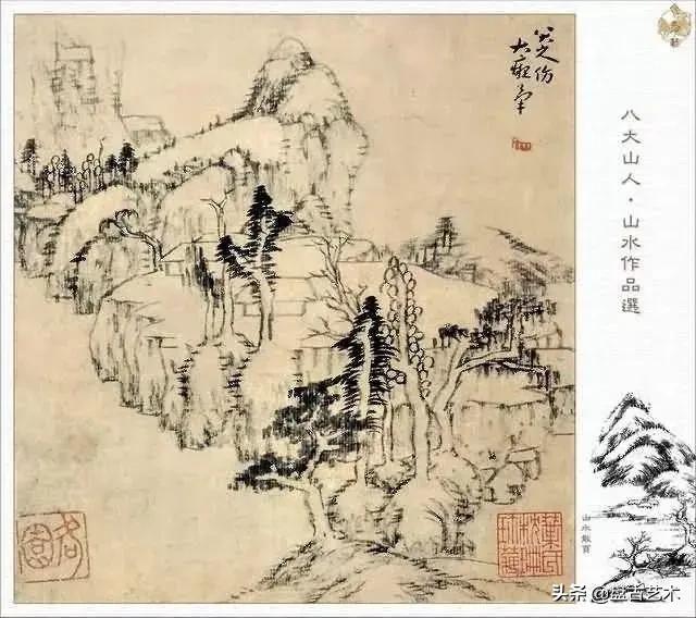 画出艺术家人生大寂寞的国画艺术作品——盘古油画艺术