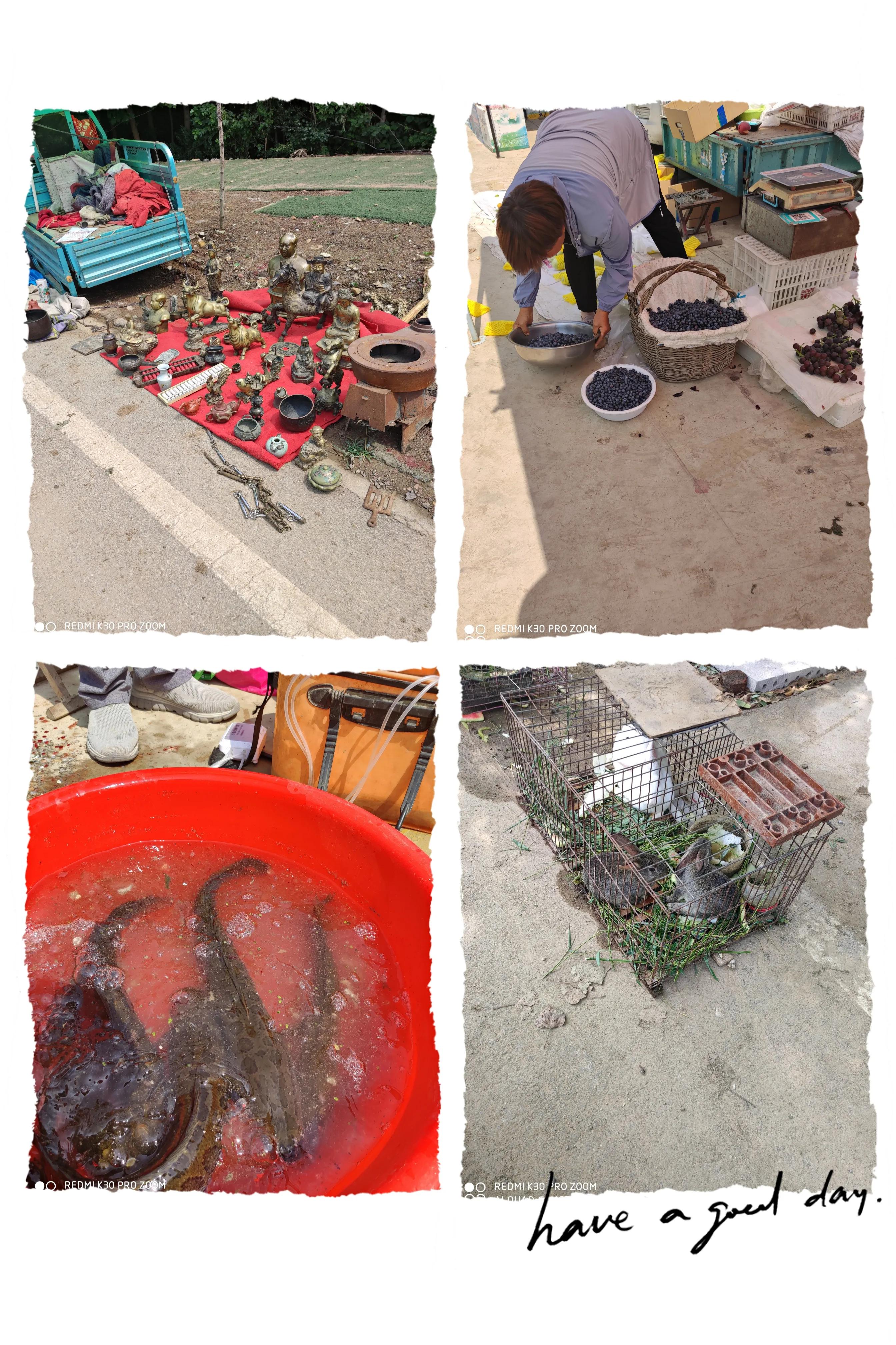 *安泰**洪沟店村赶农集，改善生活庆佳节