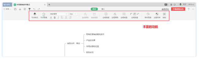 工作学习内容纷繁复杂无法处理？赠会员！WPS高效的「脑图」功能